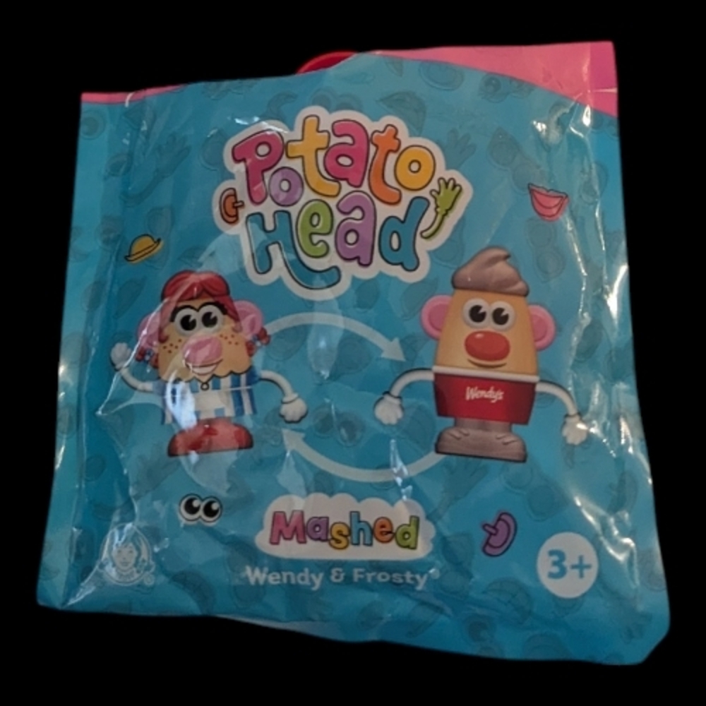 2025 Wendy’s Kids Meal Toy Potato Head Mashed Wendy & Frosty Open Package